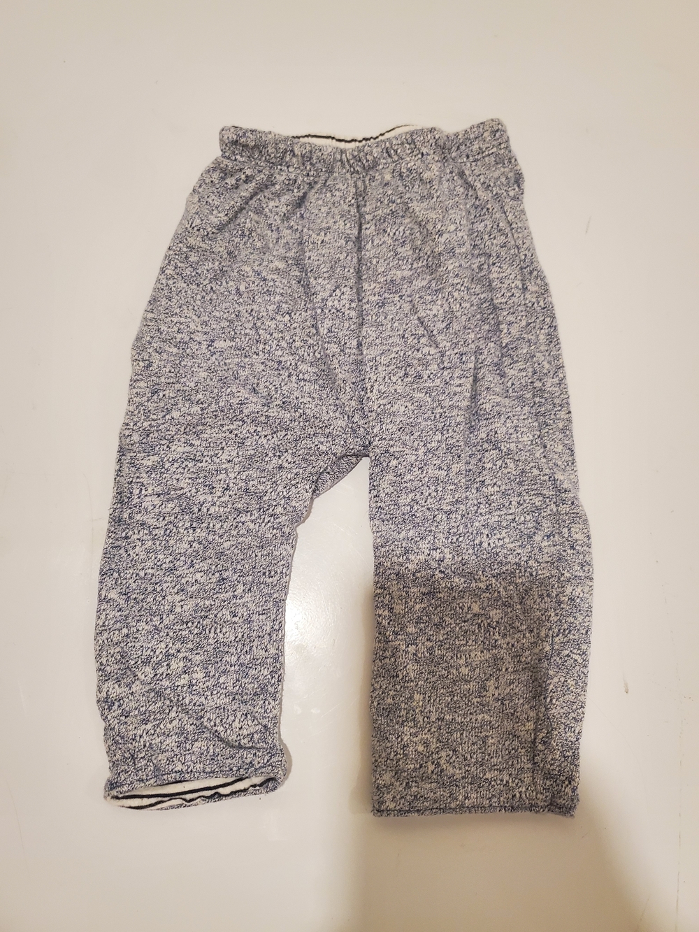 GAP 3-6 Month Kids Heathered Blue Gray Jogger Sweatpants